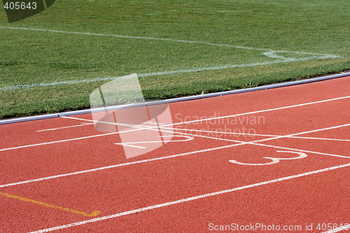 Image of race track and field