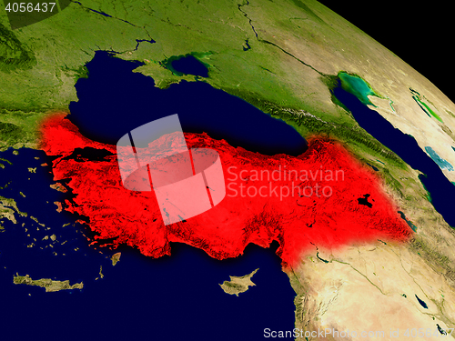 Image of Turkey from space