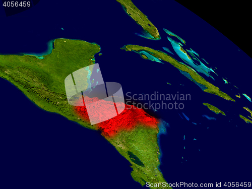 Image of Honduras from space