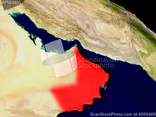 Image of Oman from space