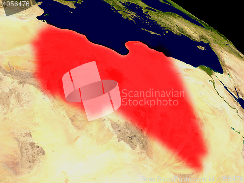 Image of Libya from space