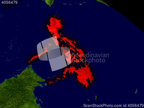 Image of Philippines from space