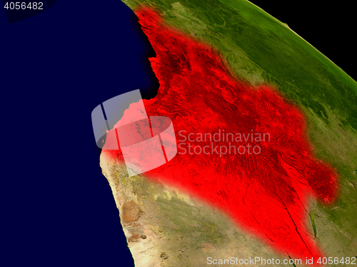 Image of Angola from space
