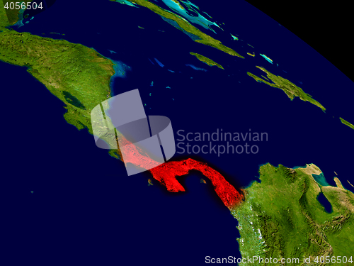 Image of Panama from space