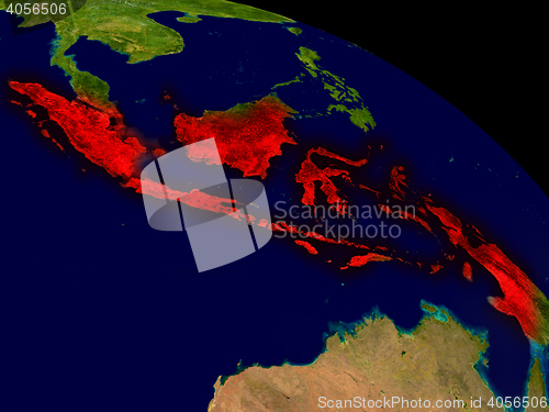 Image of Indonesia from space