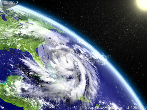 Image of Hurricane Matthew eye