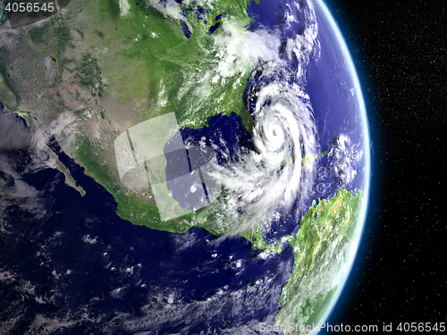 Image of Hurricane above Florida