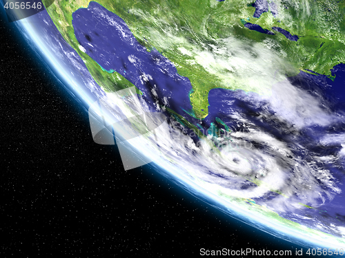 Image of Hurricane satellite view