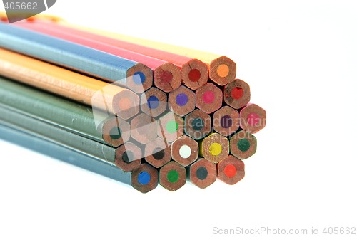 Image of color pencils detail