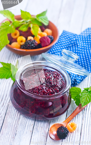 Image of jam in glass bank