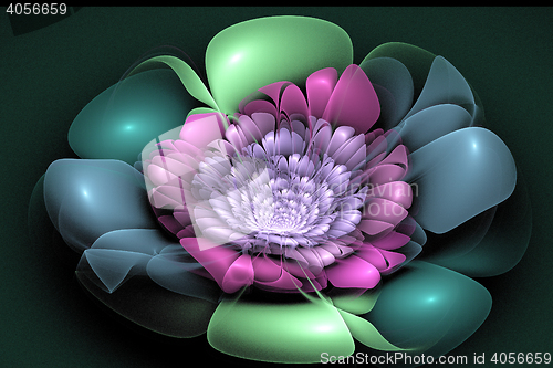 Image of Fractal image is: virtual flowers.