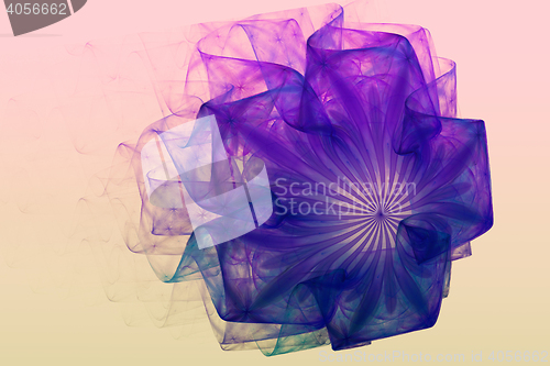 Image of Fractal image is: virtual flowers.