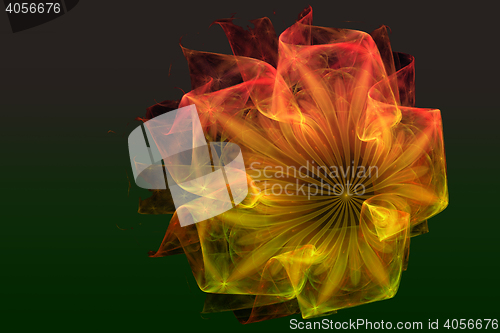 Image of Fractal image is: virtual flowers.