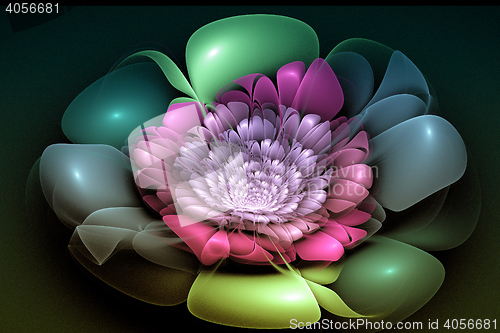 Image of Fractal image is: virtual flowers.