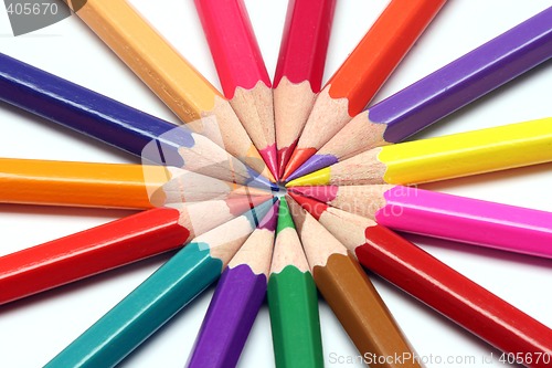 Image of sharp colour pencils