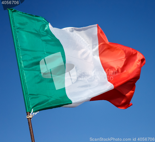 Image of Flag Italy Closeup