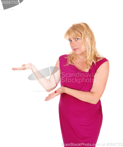 Image of Business woman making presentation.