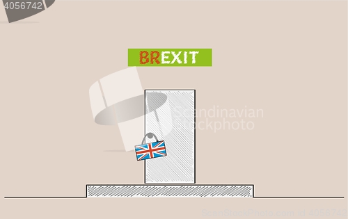 Image of Brexit door illustration