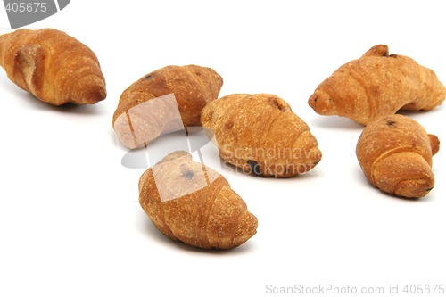 Image of mini croisants isolated