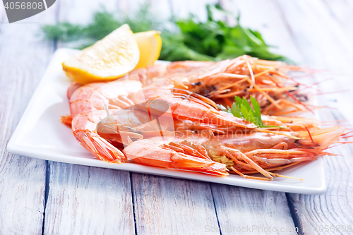 Image of boiled shrimps