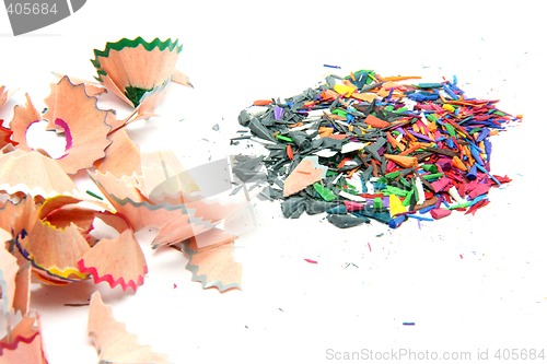 Image of pencils shavings