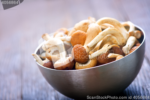 Image of raw mushrooms