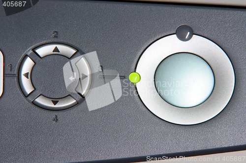 Image of navigation printer buttons