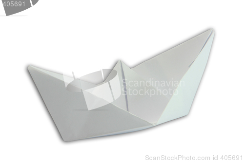 Image of paper boat isolated