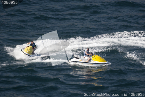 Image of Two jet skis in Acapulco bay