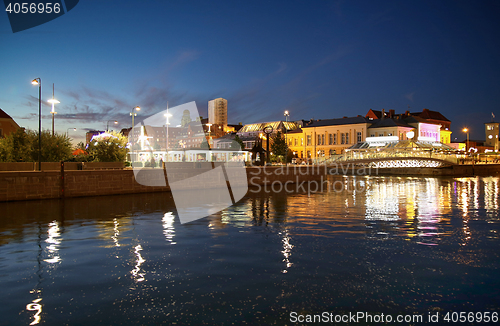 Image of Beautiful night scene in Malmo, Sweden