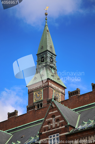 Image of Radhus, Copenhagen city hall in Copenhagen  Denmark