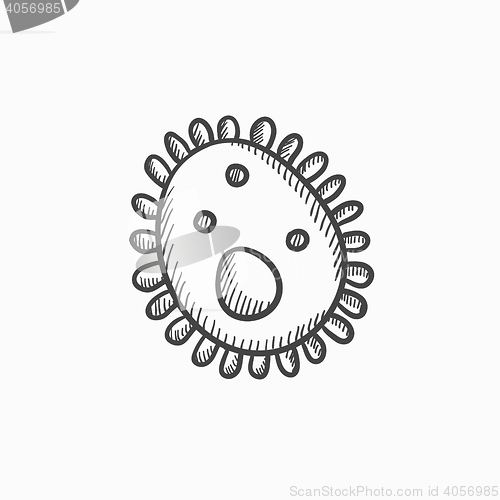 Image of Bacteria sketch icon.