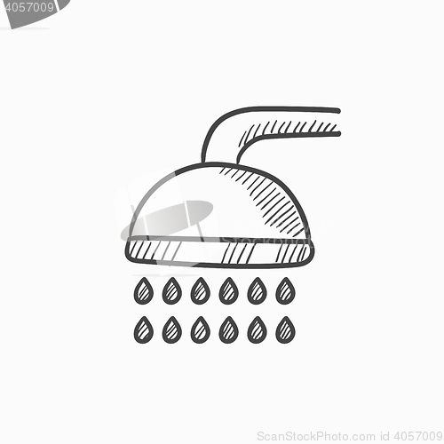 Image of Shower sketch icon.