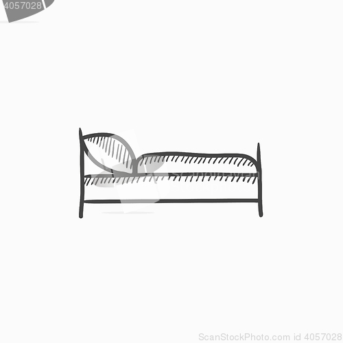 Image of Bed sketch icon.