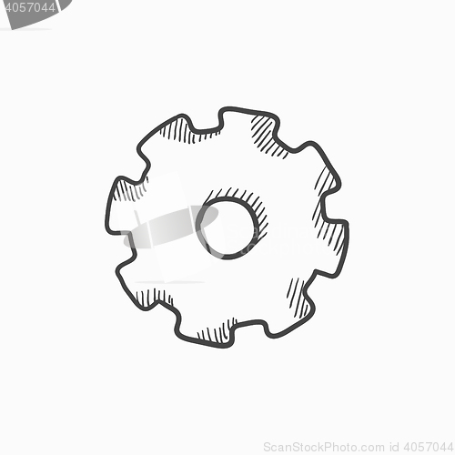 Image of Gear sketch icon.