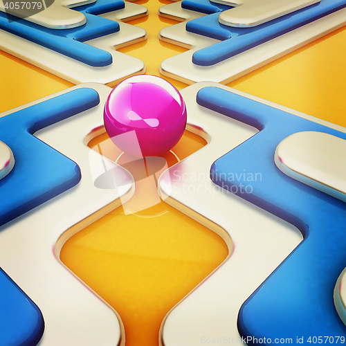 Image of Virtual background. 3D illustration. Vintage style.
