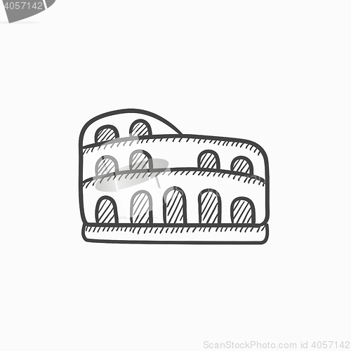 Image of Coliseum sketch icon.