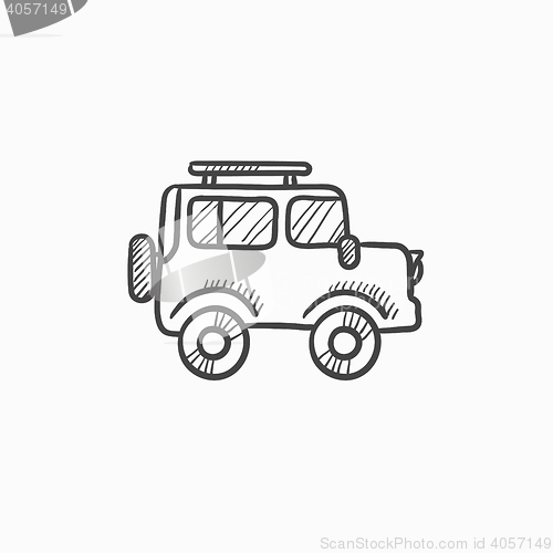 Image of Car sketch icon.