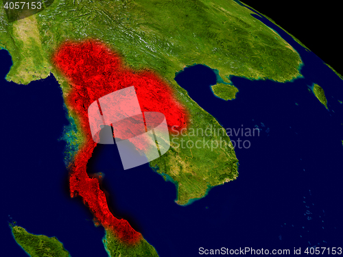 Image of Thailand from space