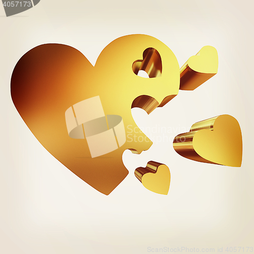 Image of . 3D illustration. Vintage style.