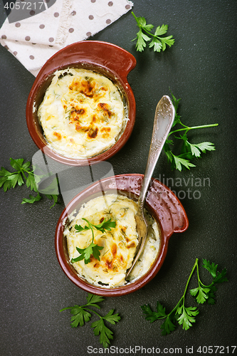 Image of Eggs baked in sour cream