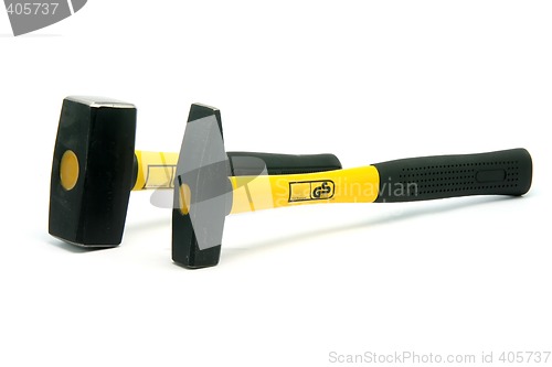 Image of two yellow hammers