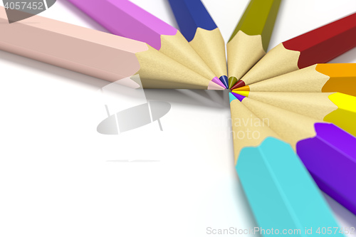 Image of some color pencils with space for your content