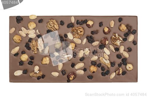 Image of Chocolate bar isolated