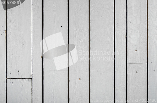 Image of White wooden wall