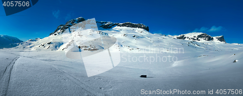 Image of Snow covered mountain