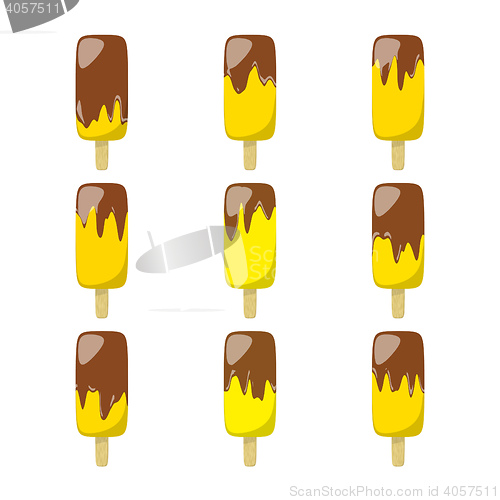 Image of nine different ice lolly