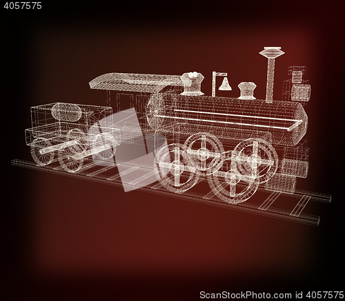 Image of . 3D illustration. Vintage style.
