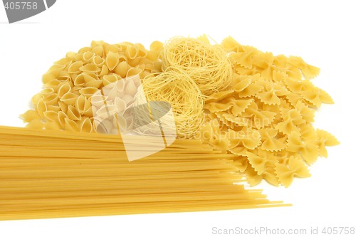 Image of isolated spaghetti assortment