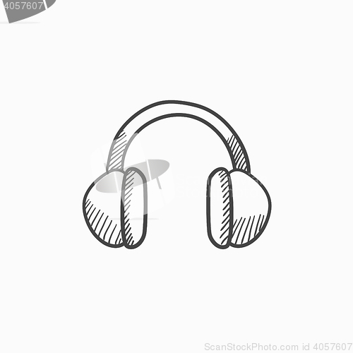 Image of Headphone sketch icon.